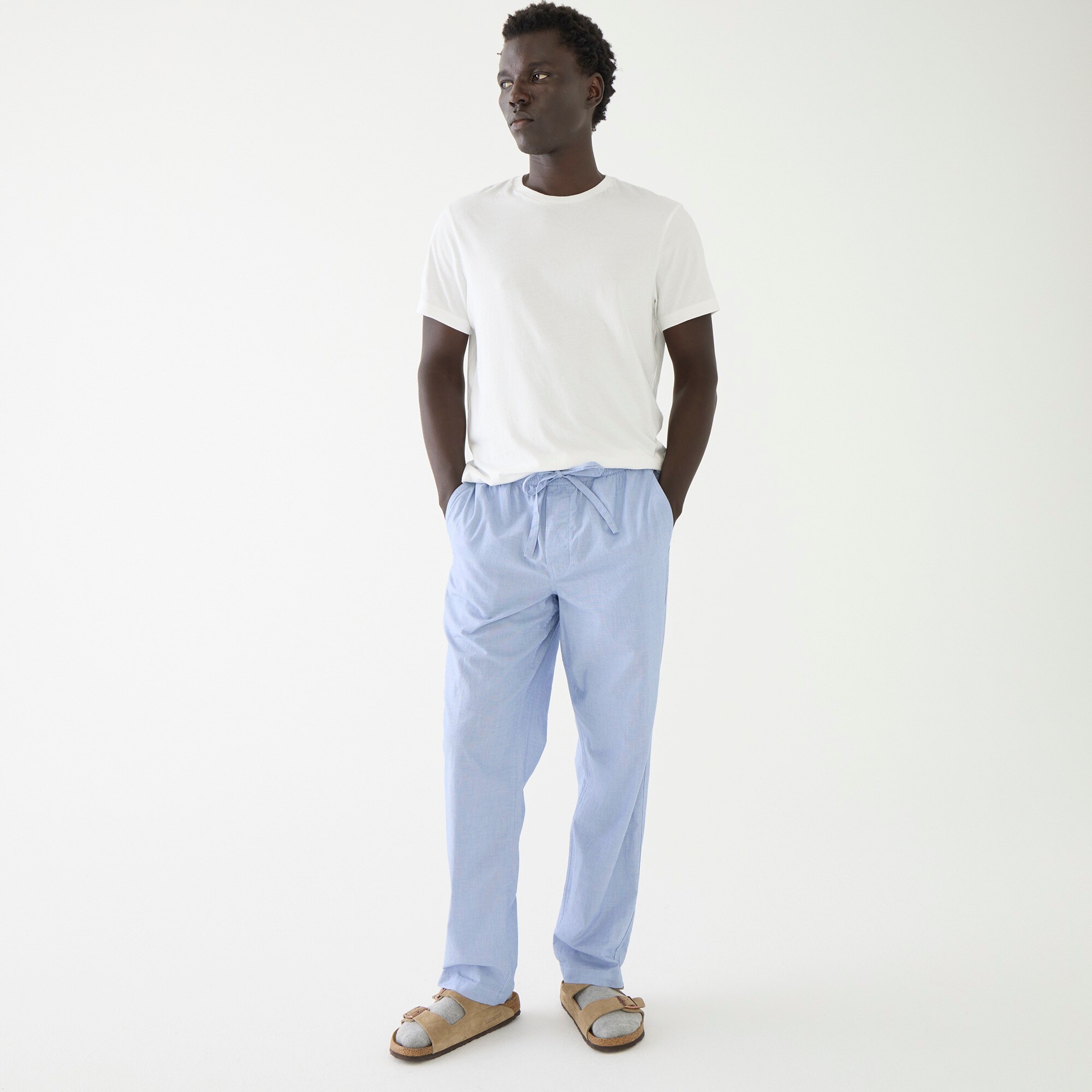 mens Pajama pant in cotton poplin