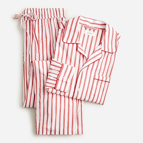 mens Pajama set in cotton poplin
