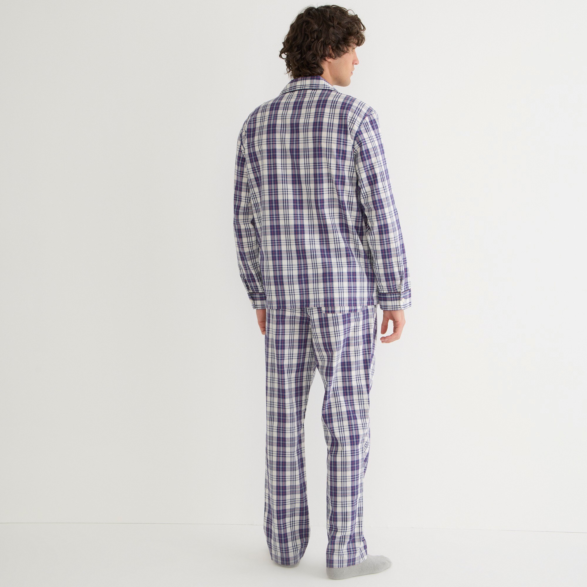 Pajama set in cotton poplin