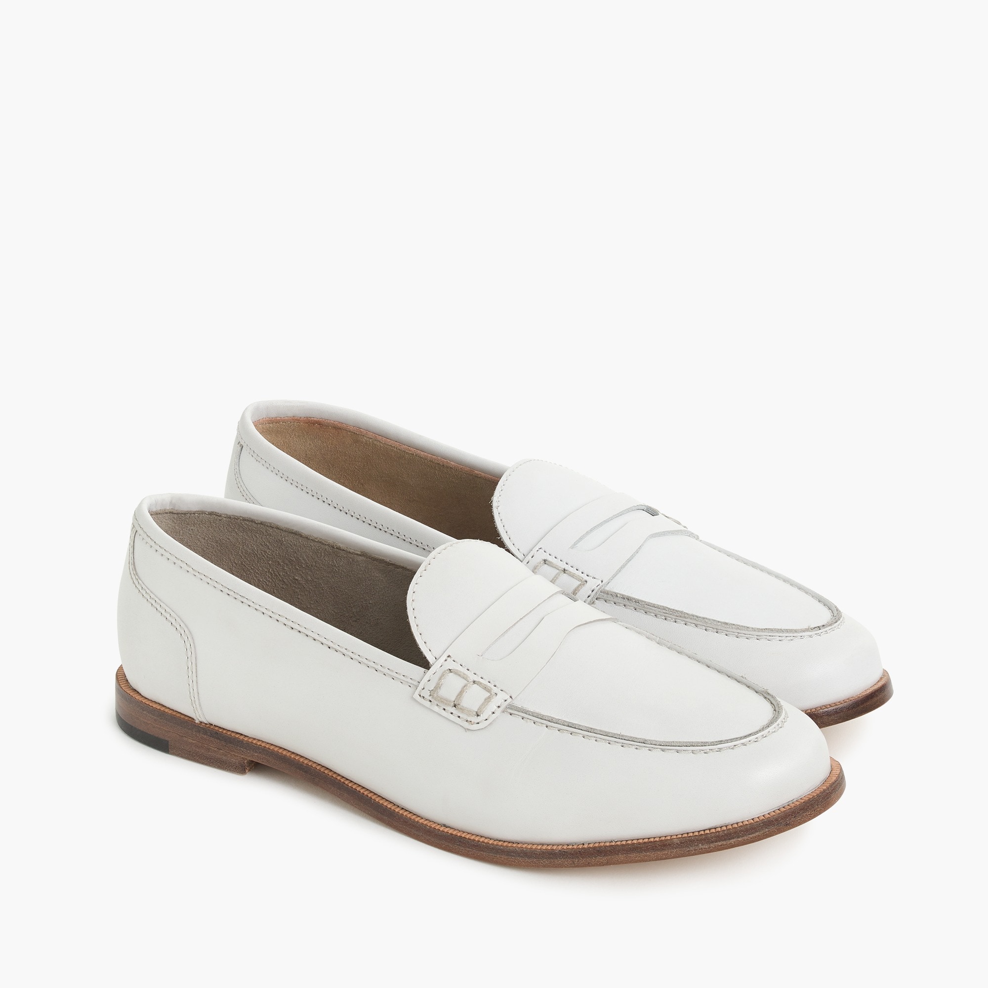 j crew ryan penny loafers in leather