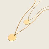 Layered coin necklace