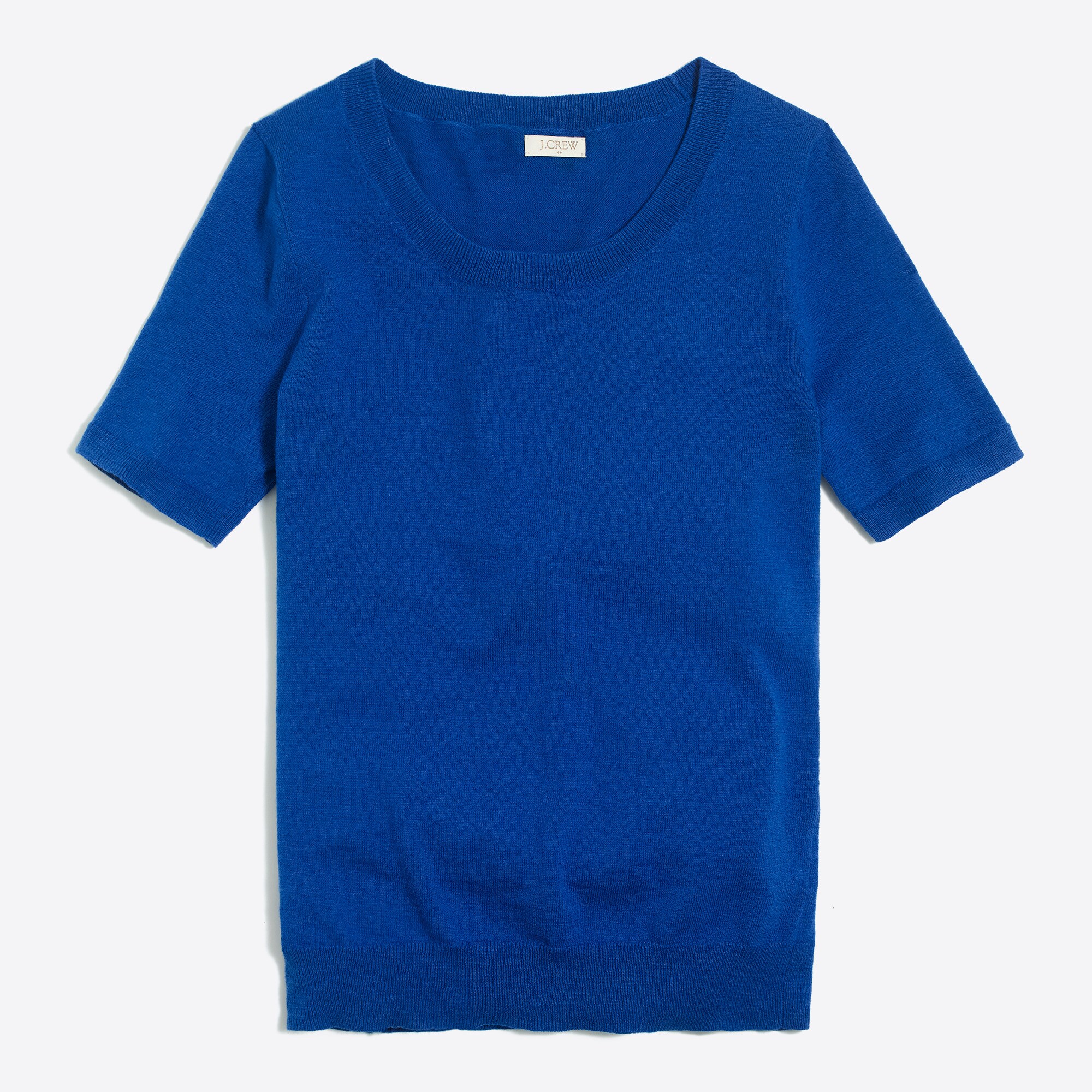 Short-sleeve Slub Cotton Sweater For Women | Factory
