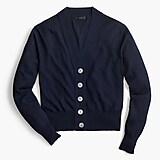 Cropped lightweight cardigan sweater