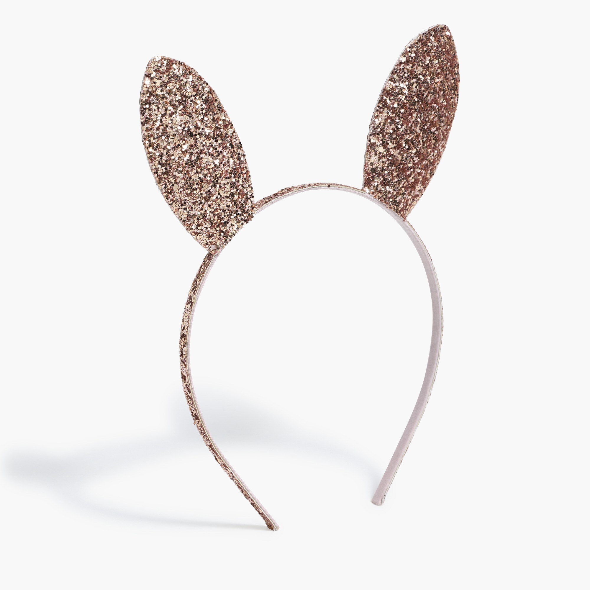 Girls' glitter bunny ears headband