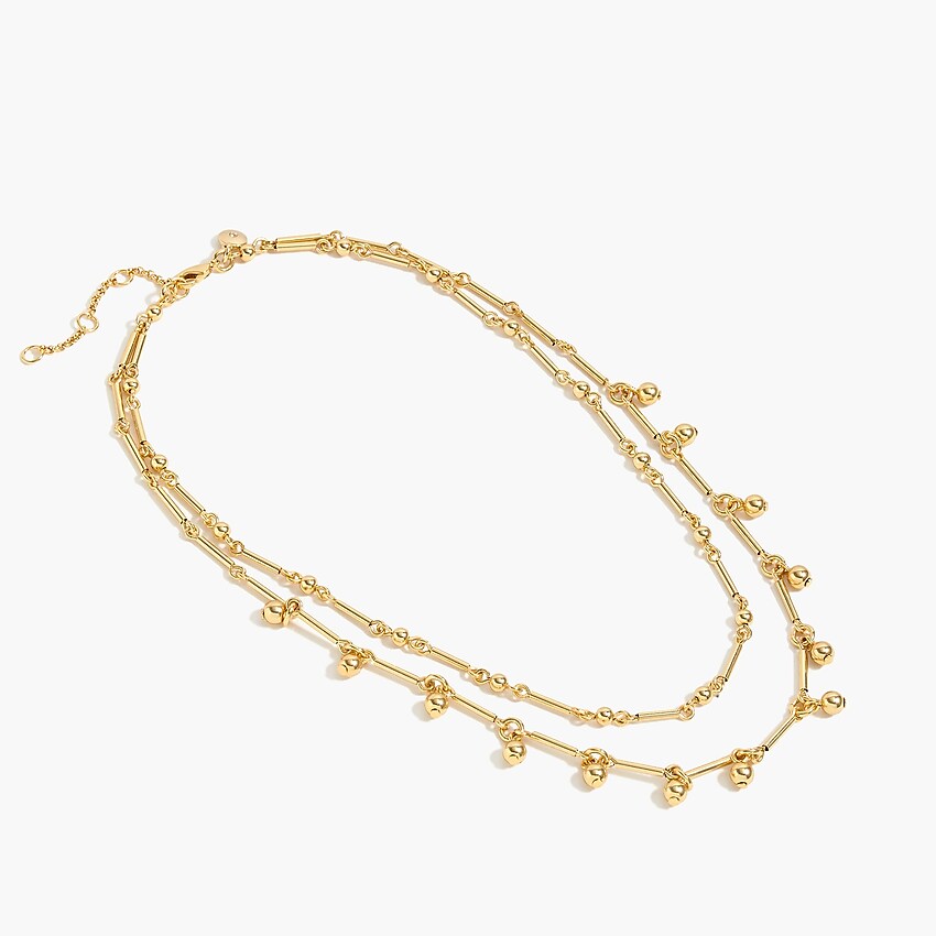 J.Crew: Gold Double-strand Necklace For Women
