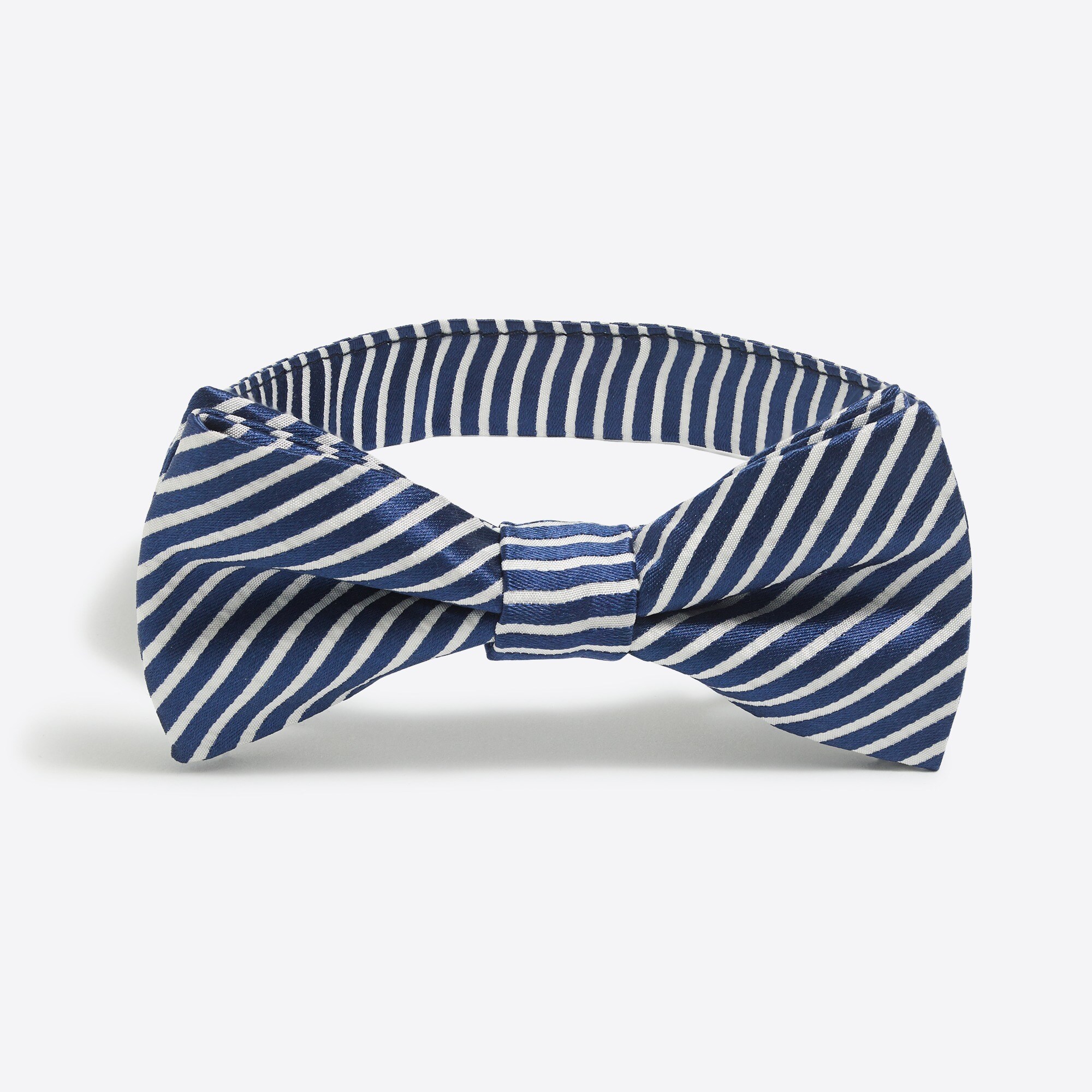 Boys' seersucker silk bow tie