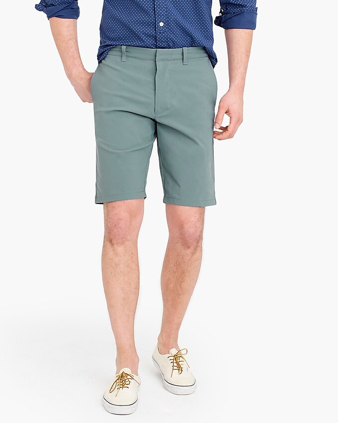 j.crew: 9" tech short for men, right side, view zoomed
