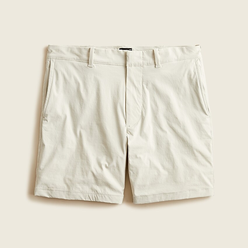 j.crew: 7" tech short for men, right side, view zoomed