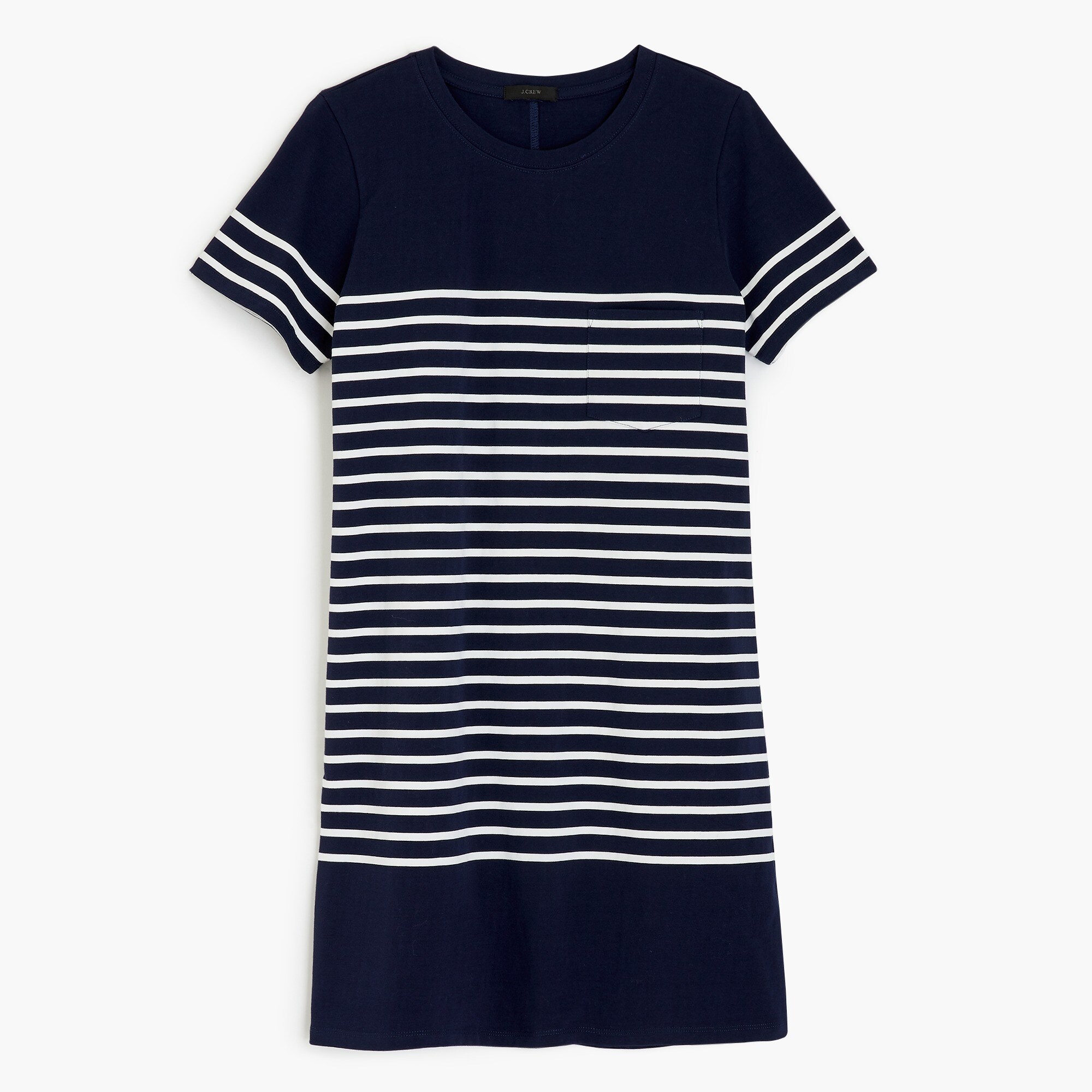 T-shirt dress in nautical stripe