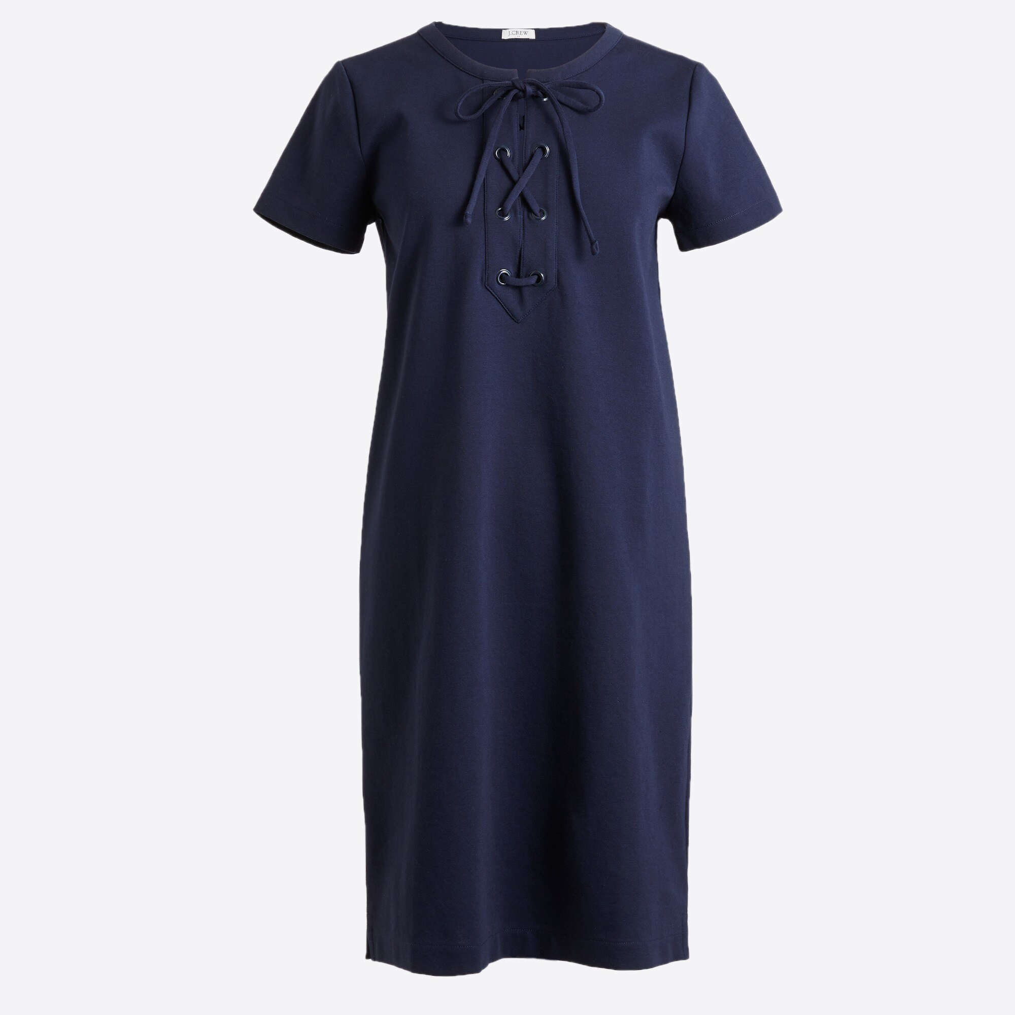 lace-up knit dress for women