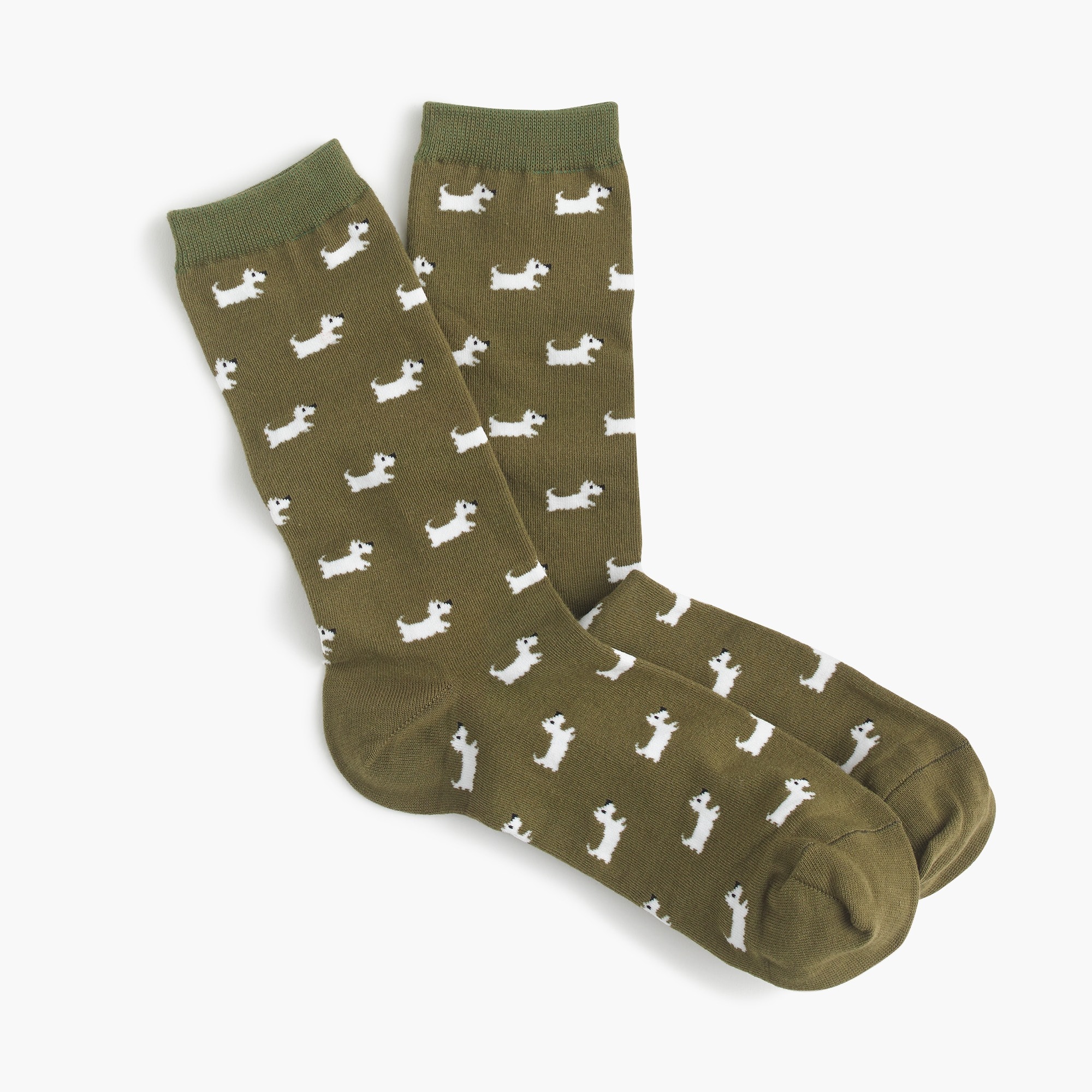 Trouser socks in terrier print women socks & tights c
