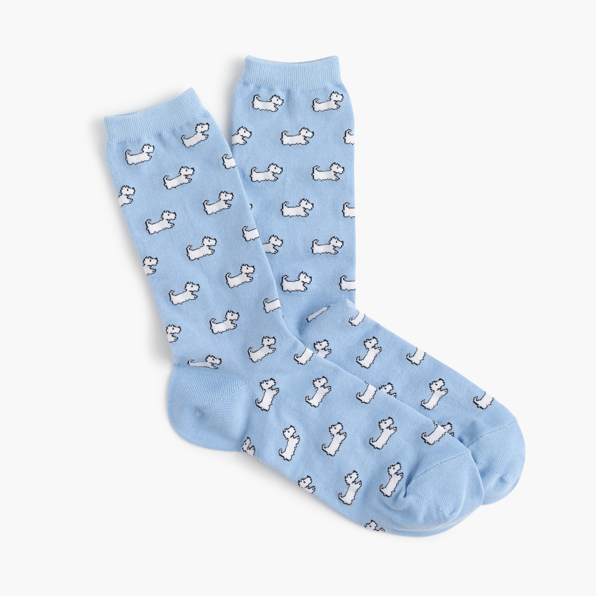 Trouser socks in terrier print women socks & tights c