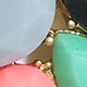 Colorful gemstone collage necklace VINTAGE DOVE factory: colorful gemstone collage necklace for women