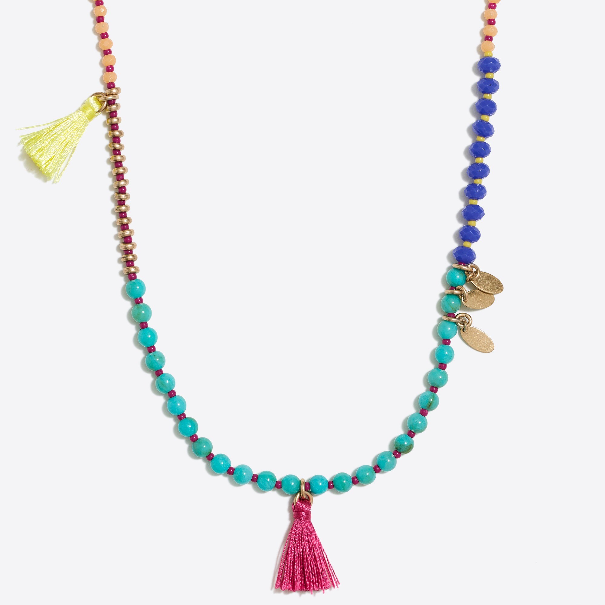 Beaded tassel necklace