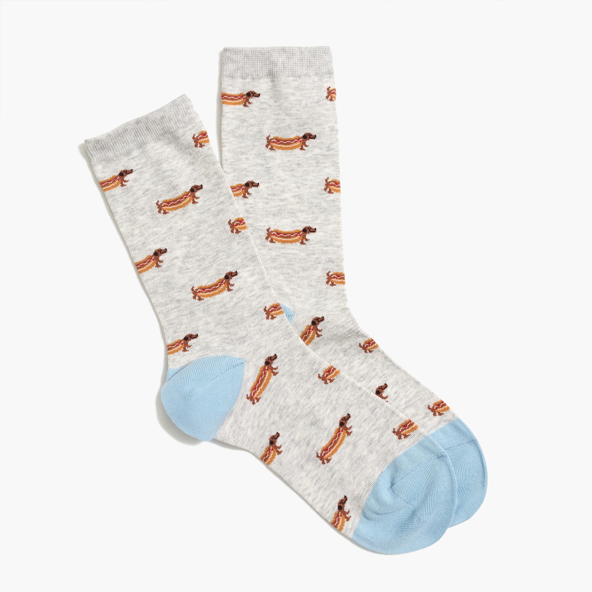 Dachshund hot dog trouser socks