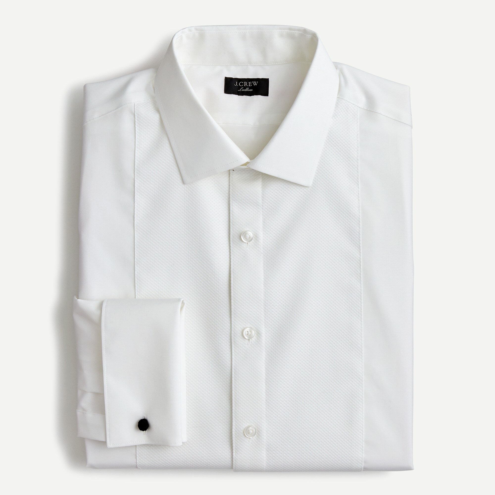Ludlow Stretch Two-ply Piqué-bib Tuxedo Shirt For Men | J.Crew
