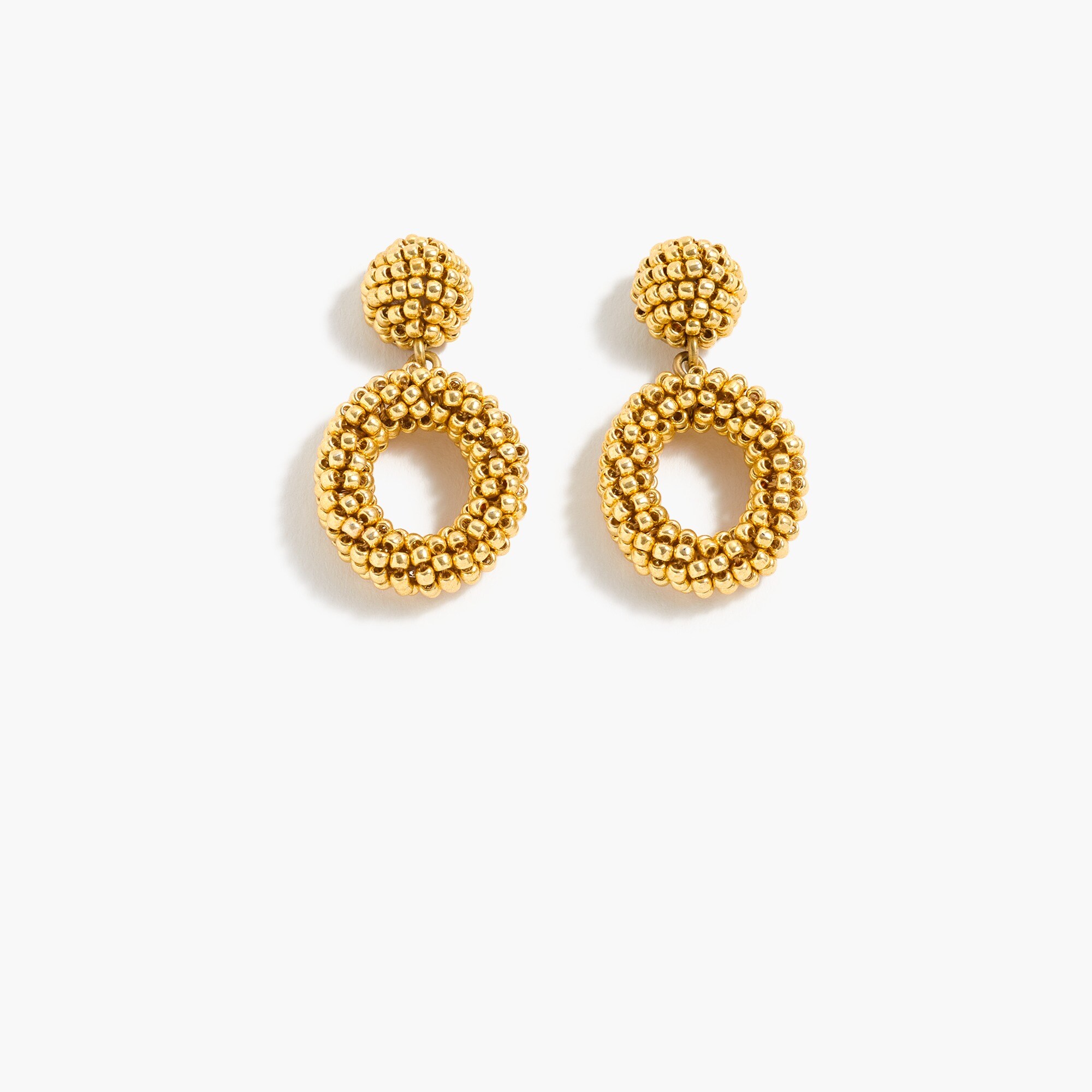 J.Crew Mini Beaded Drop hoop Earrings For Women