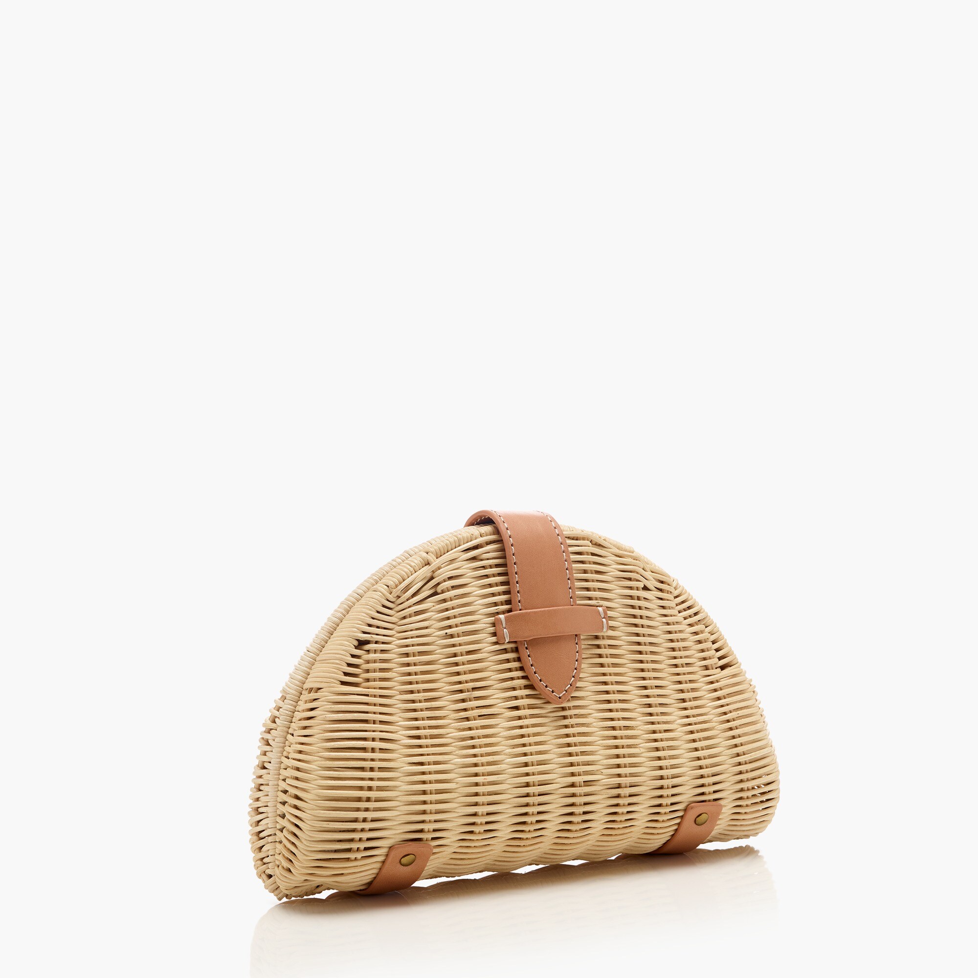women's fan rattan clutch - women's bags