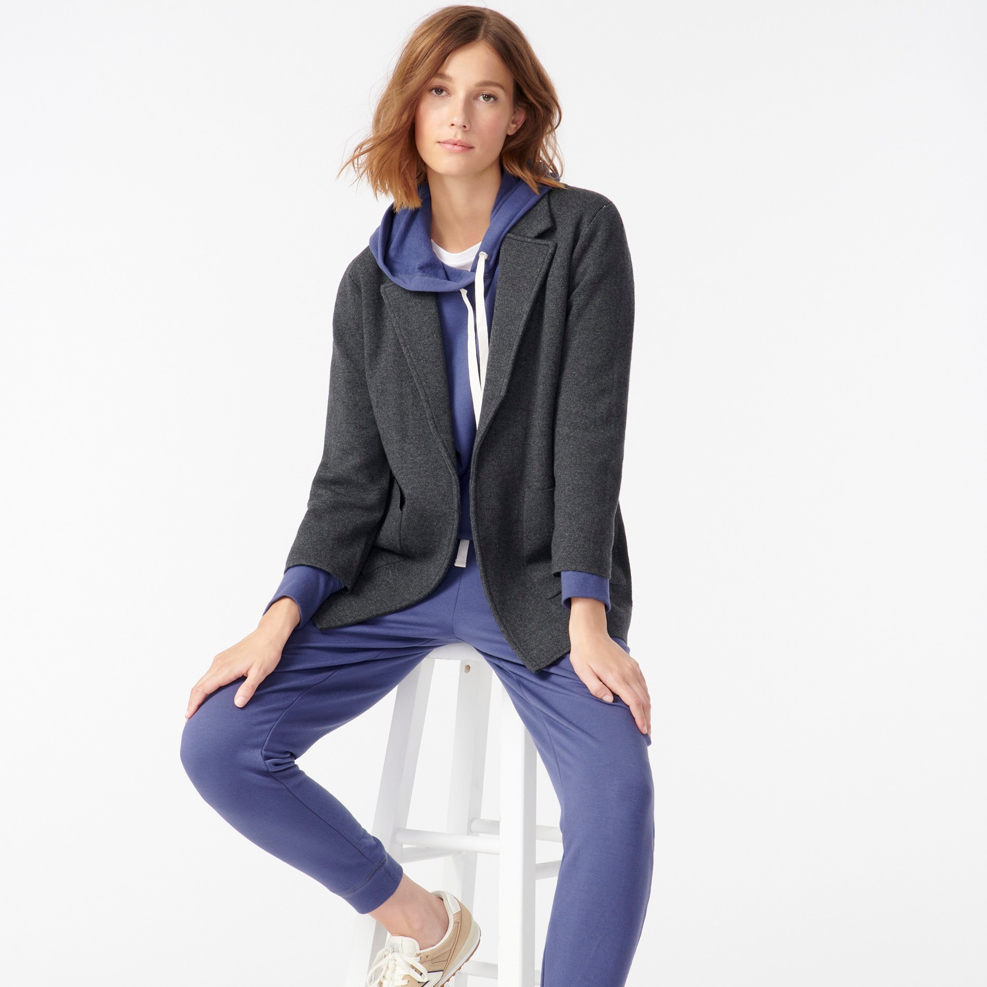 j crew wrap sweater blazer