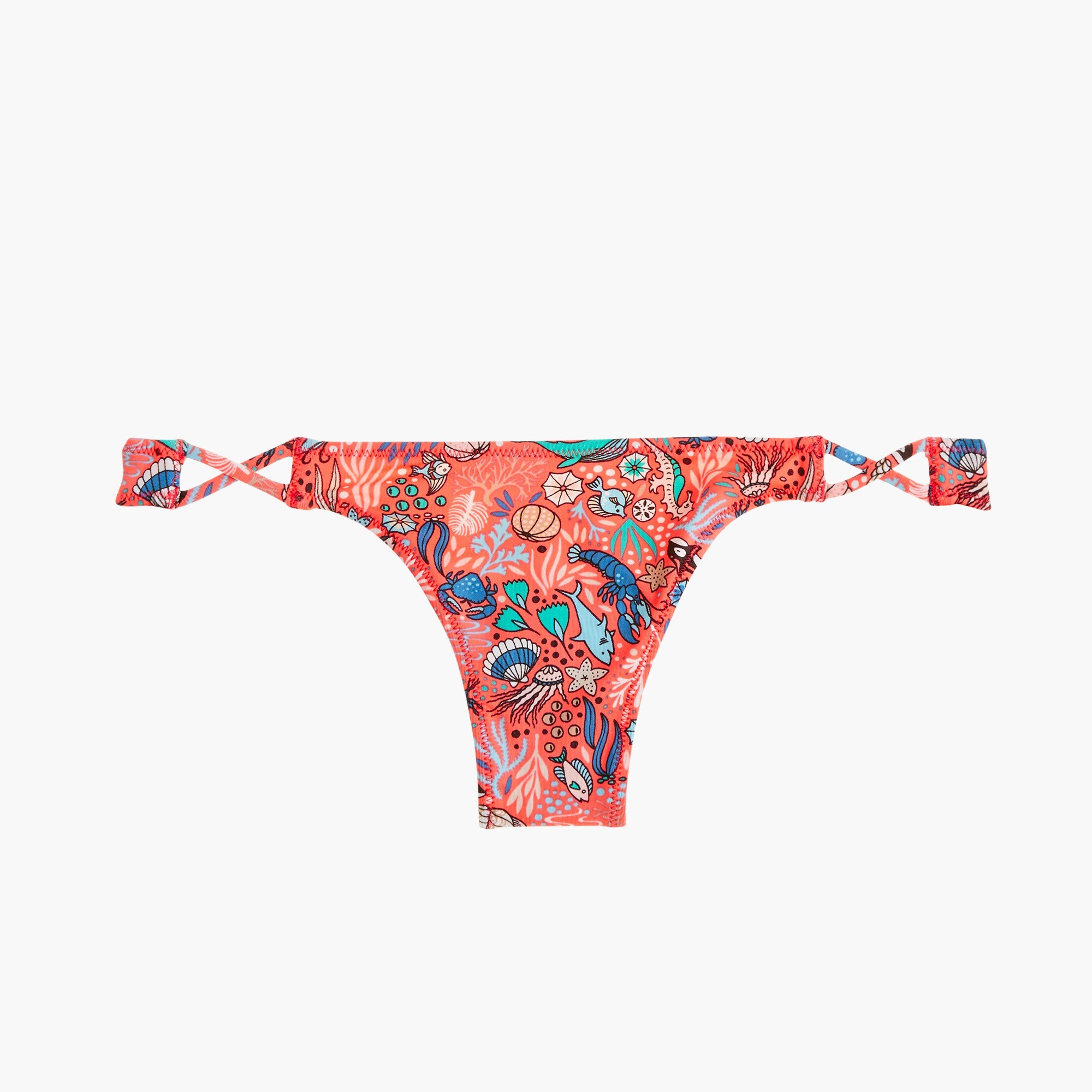 J.Crew Playa printed Monterey strappy bikini bottom