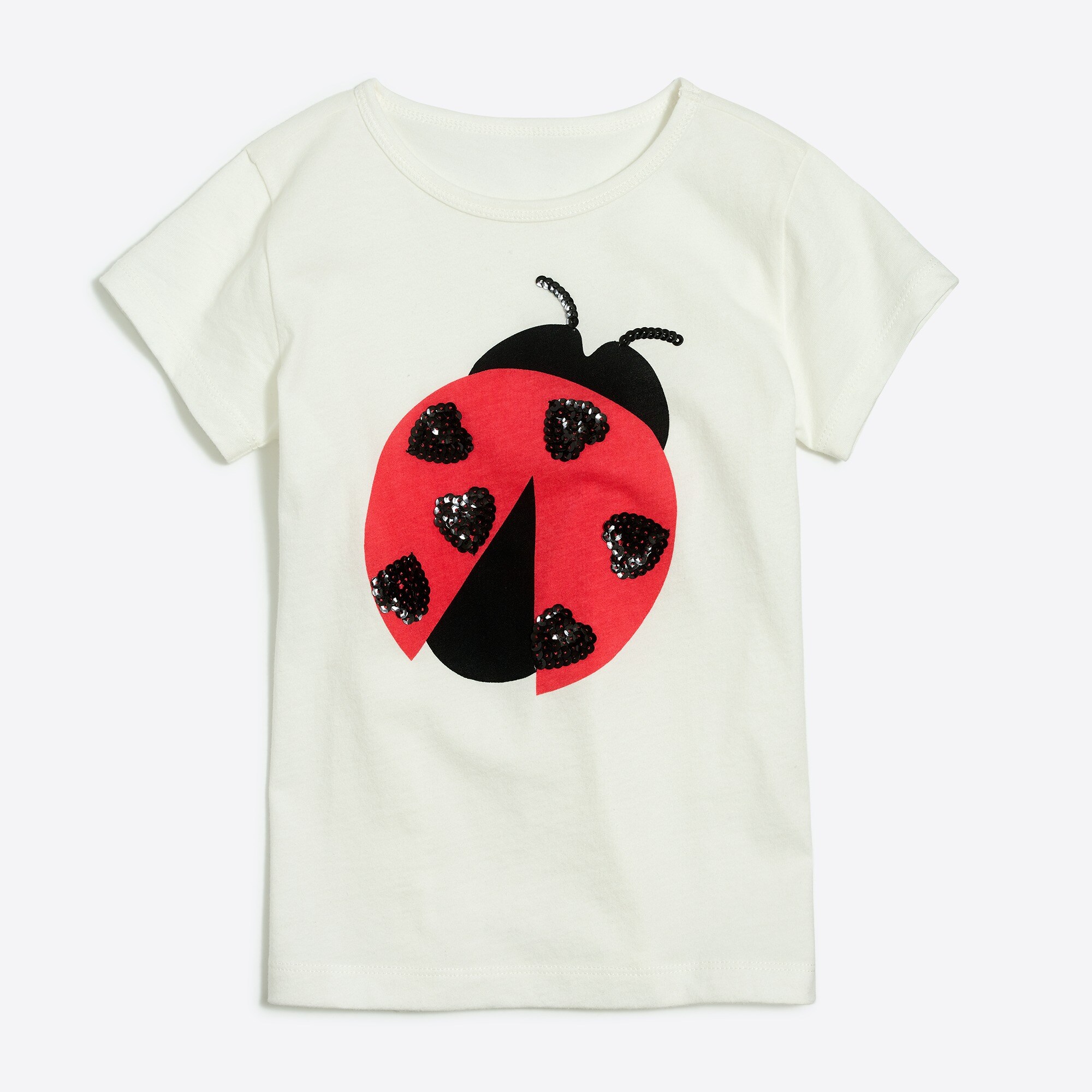 Girls' ladybug graphic tee
