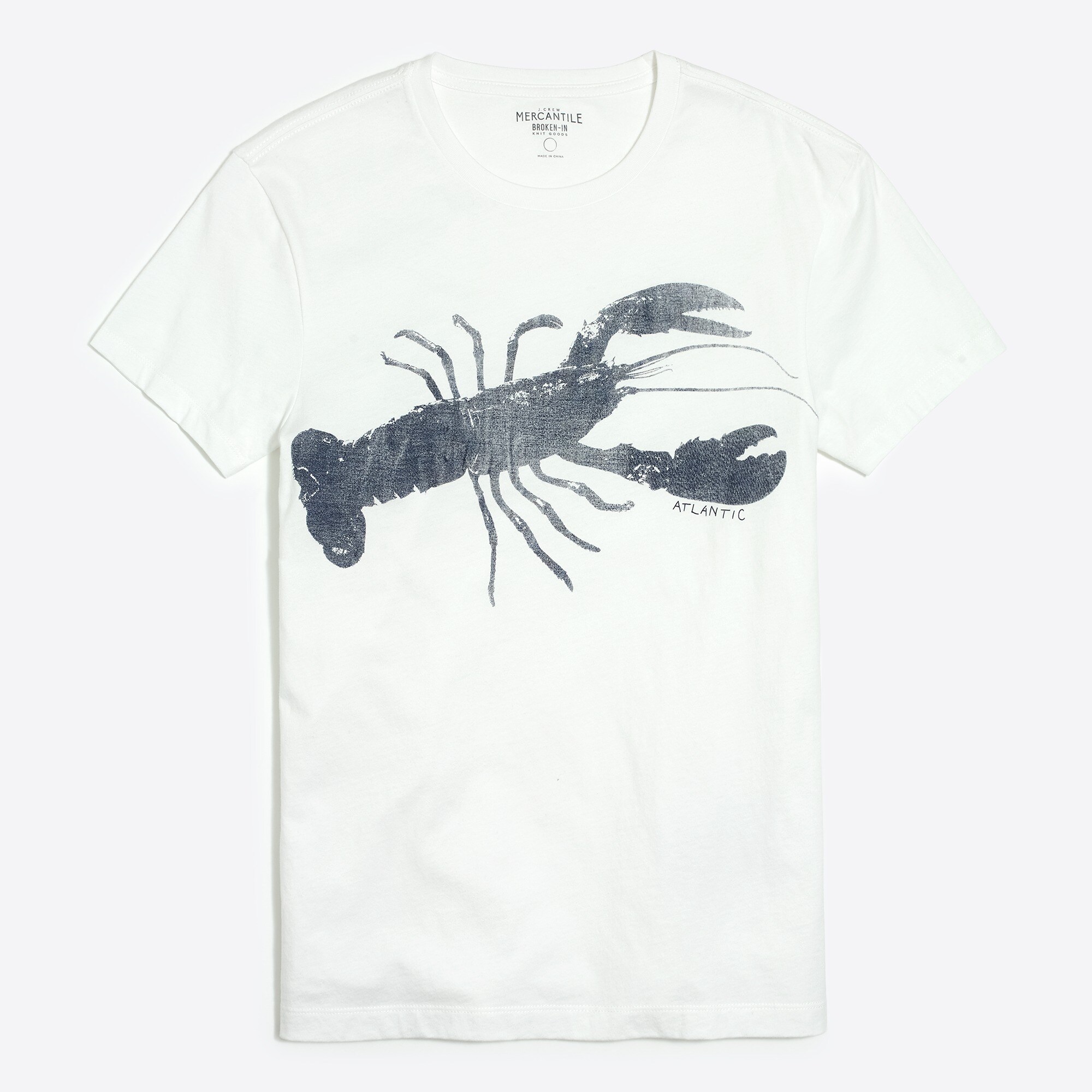 J.Crew Mercantile Broken-in blue lobster tee