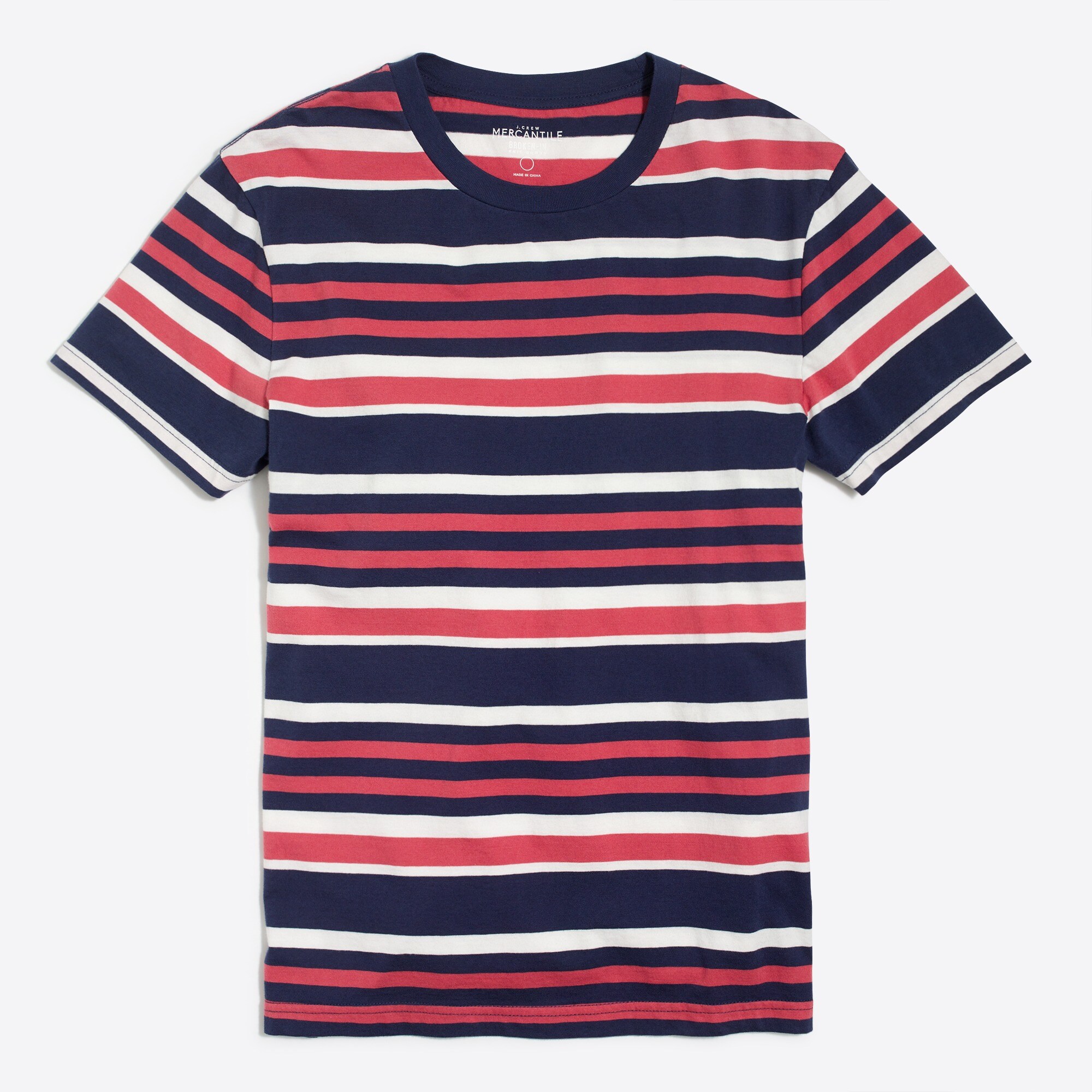 J.Crew Mercantile Broken-in multi stripe tee