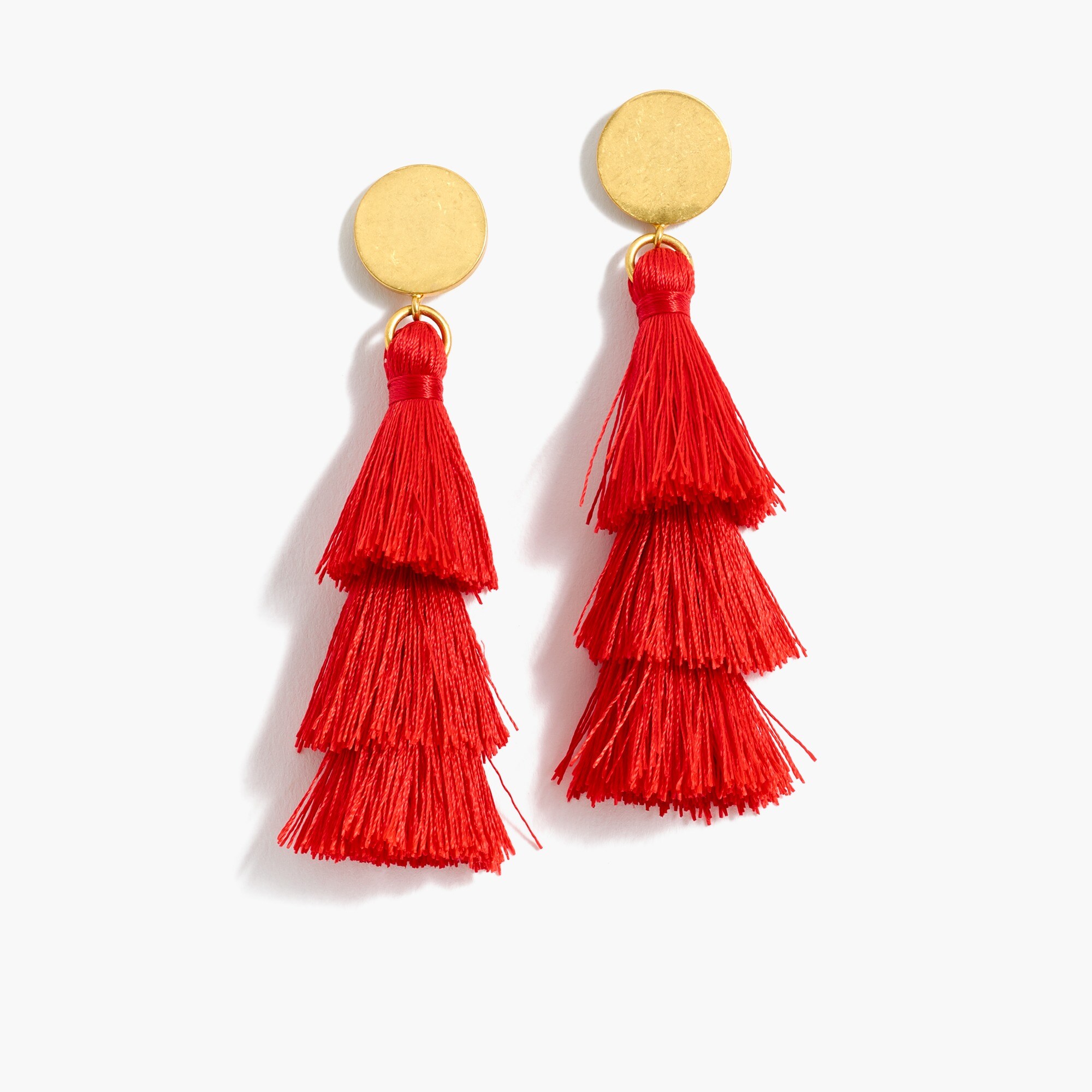 Tiered tassel earrings