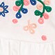 Girls' embroidered peasant top WHITE factory: girls' embroidered peasant top for girls