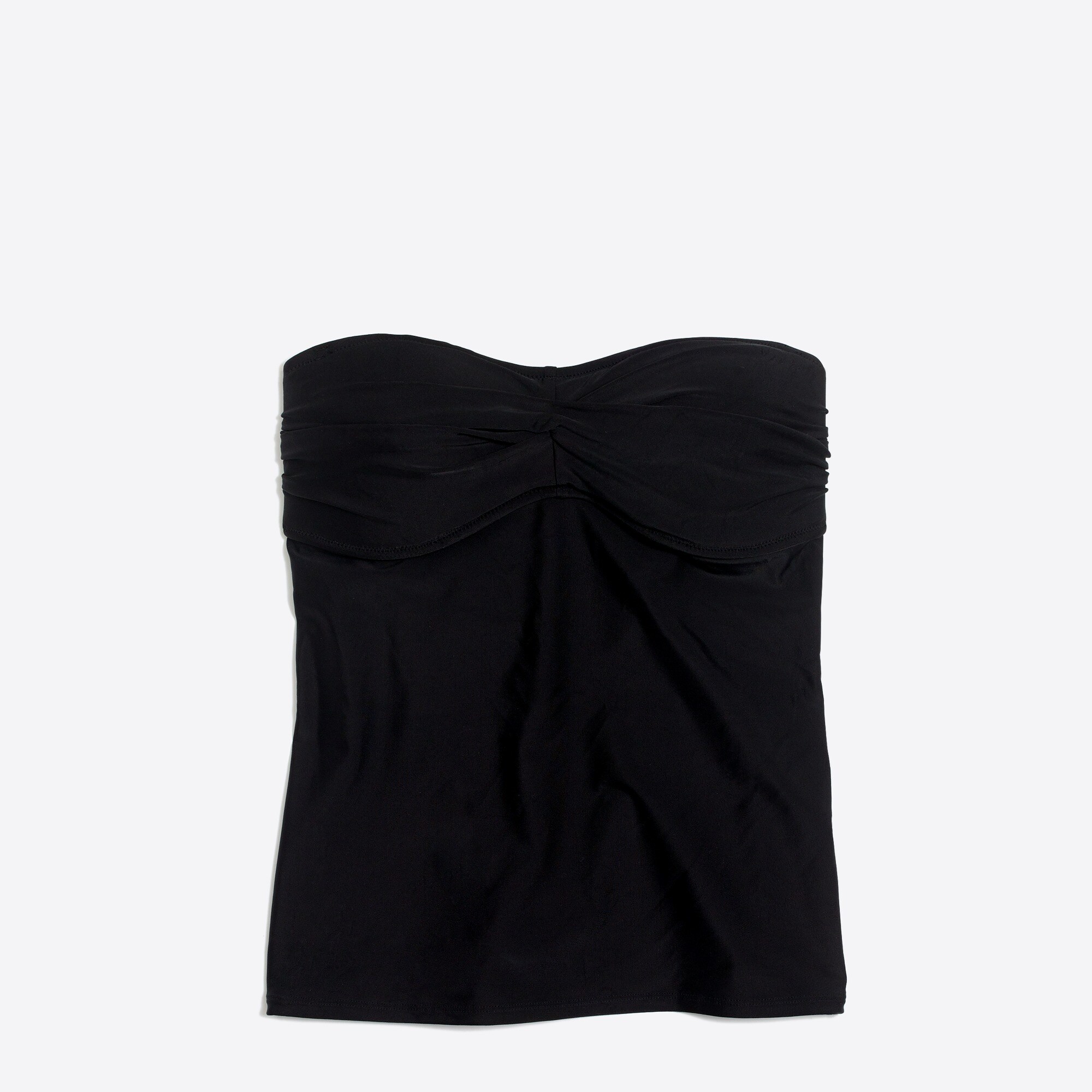 twist-front strapless tankini top for women