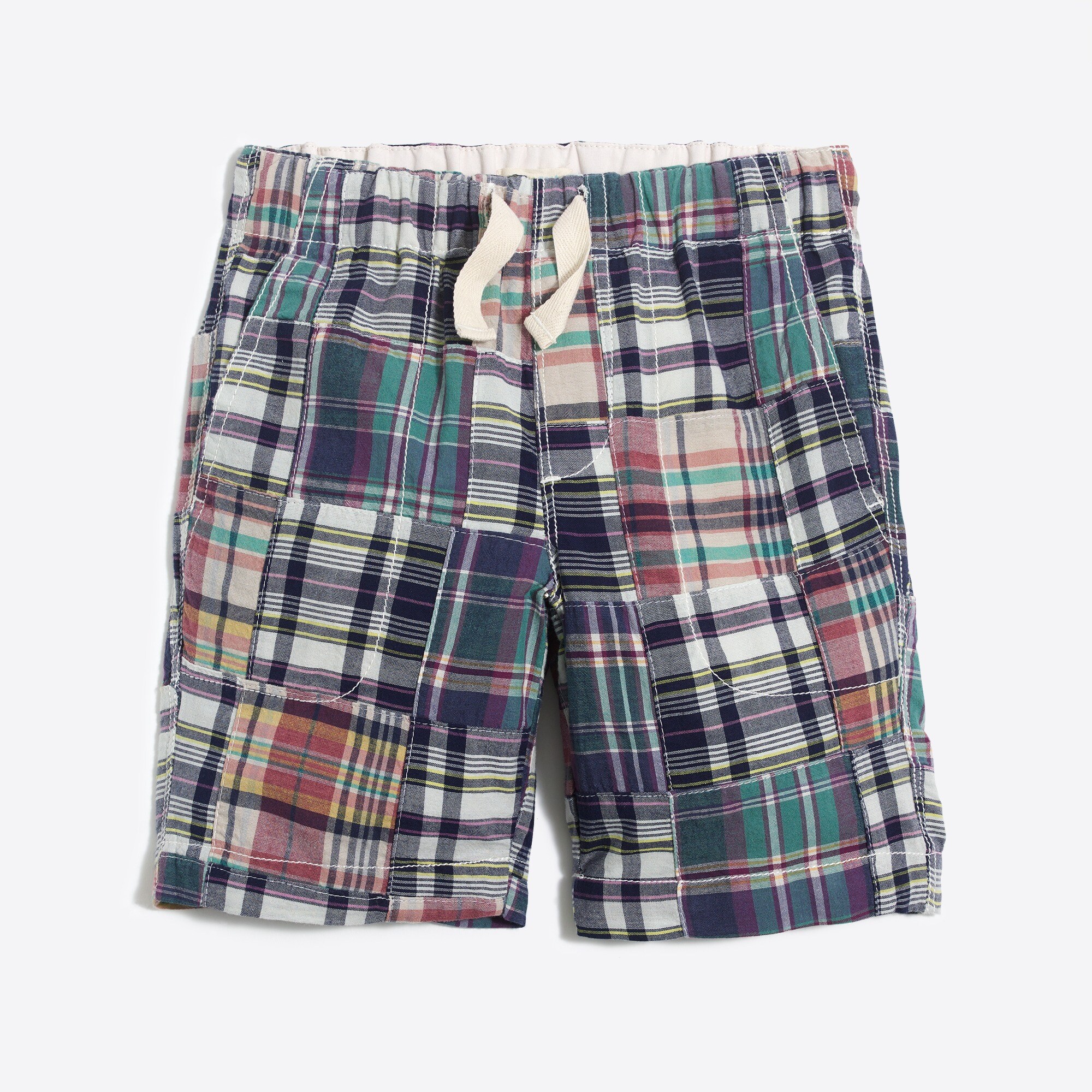 Boys' madras pull-on short