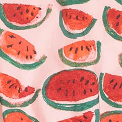 Girls' watermelon ruffle-back dress BLUSH MULTI girls' watermelon ruffle-back dress for girls