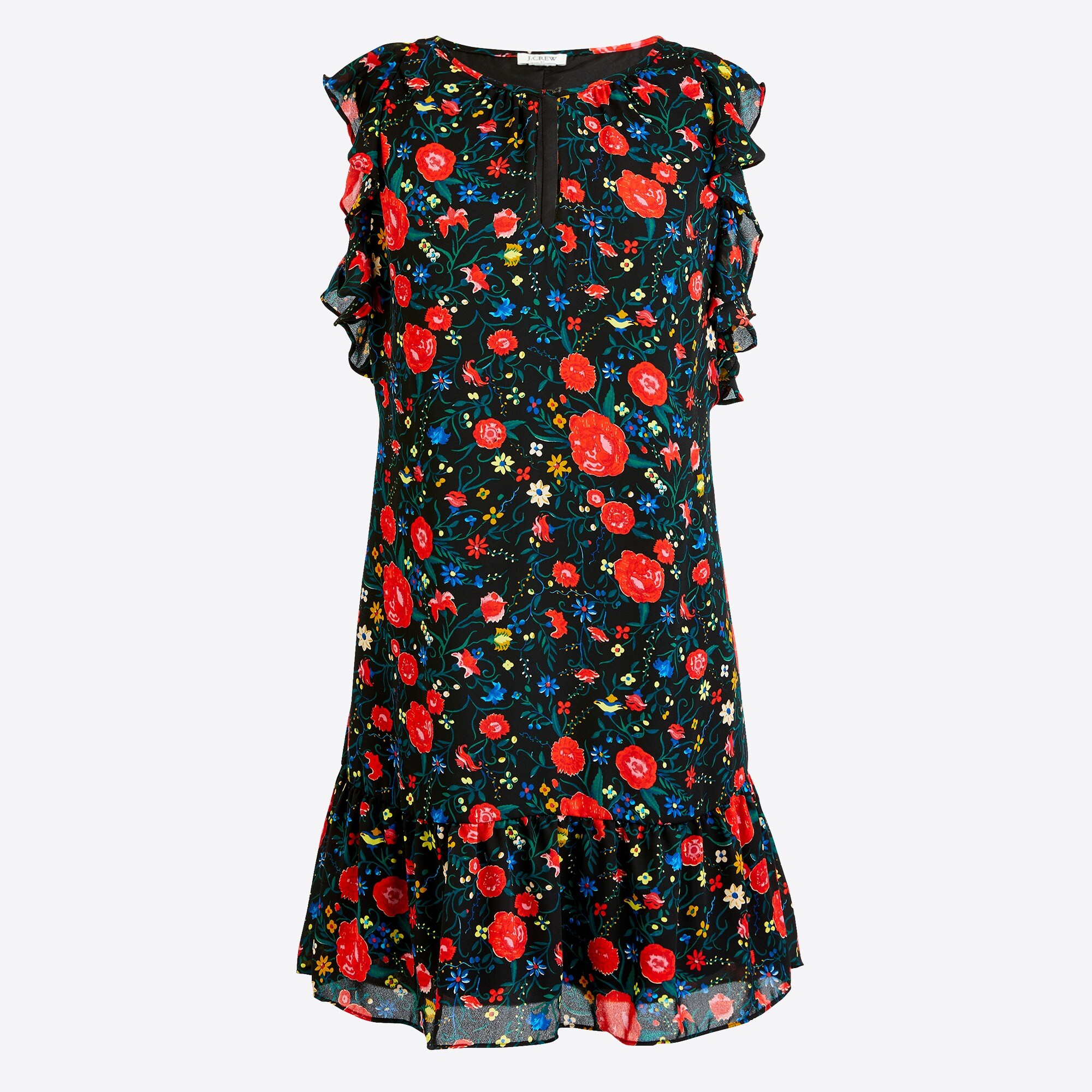Printed flutter dress