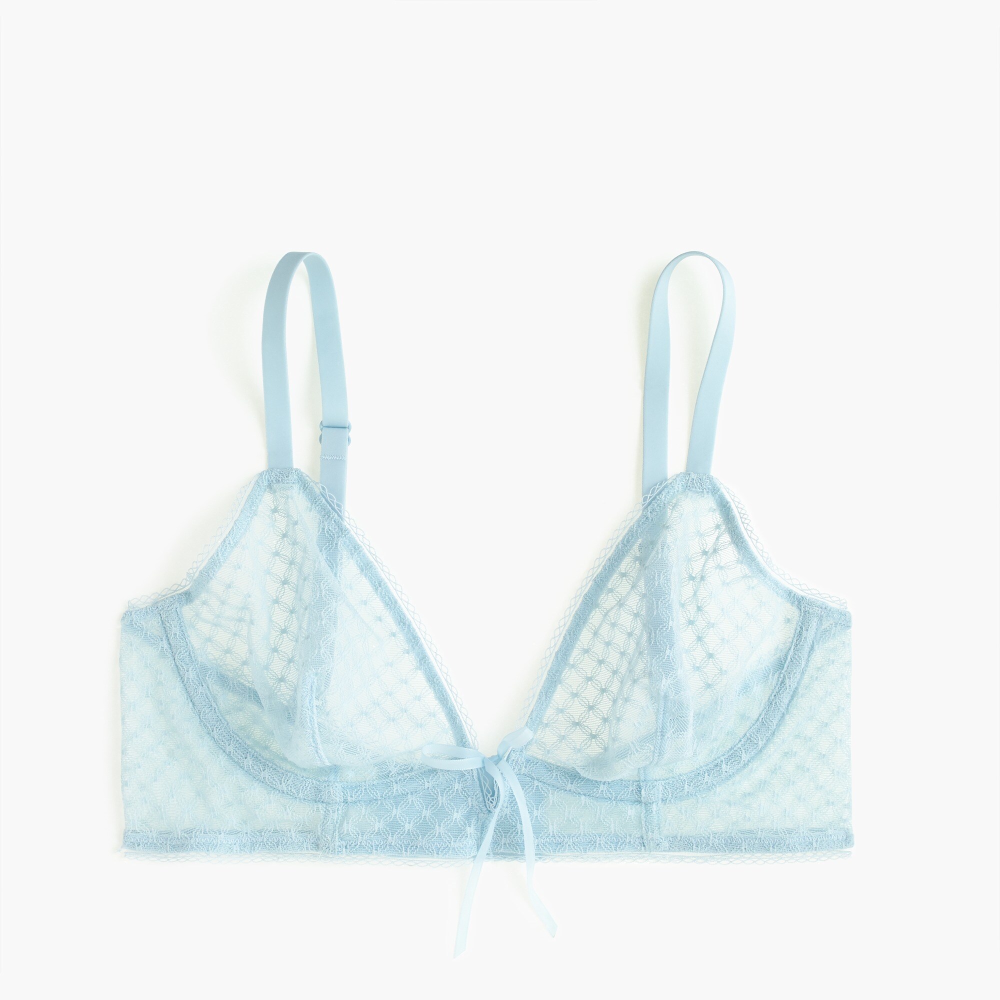 Underwire longline bra in lattice mesh
