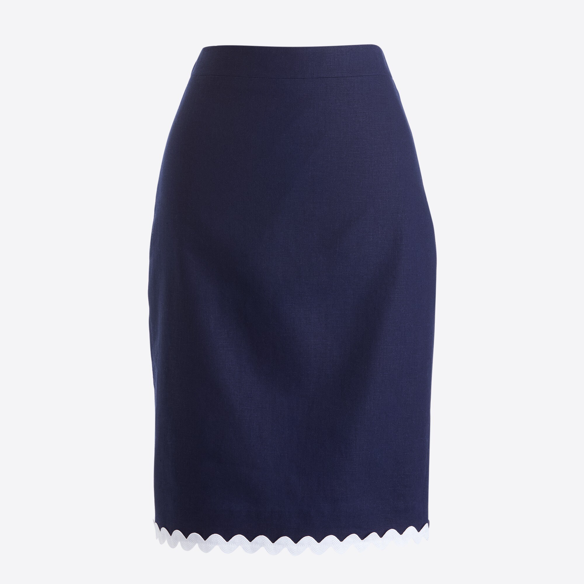 Pencil skirt with trim
