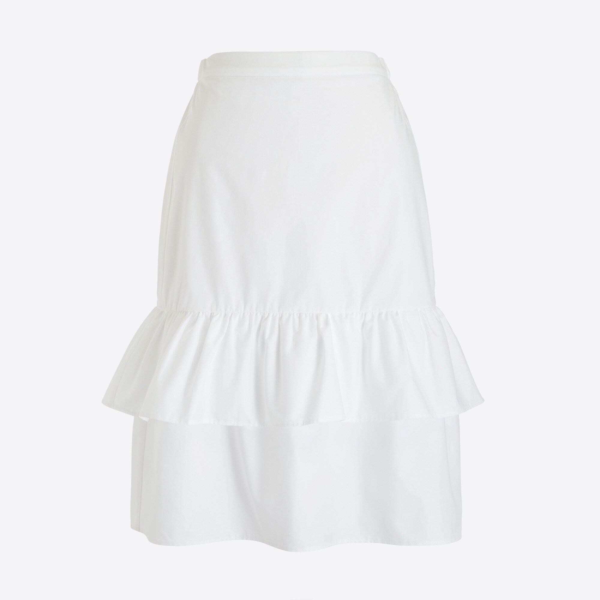 Tiered ruffle midi skirt