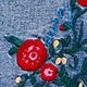 Embroidered denim skirt RED FLORAL EMBROIDERY factory: embroidered denim skirt for women