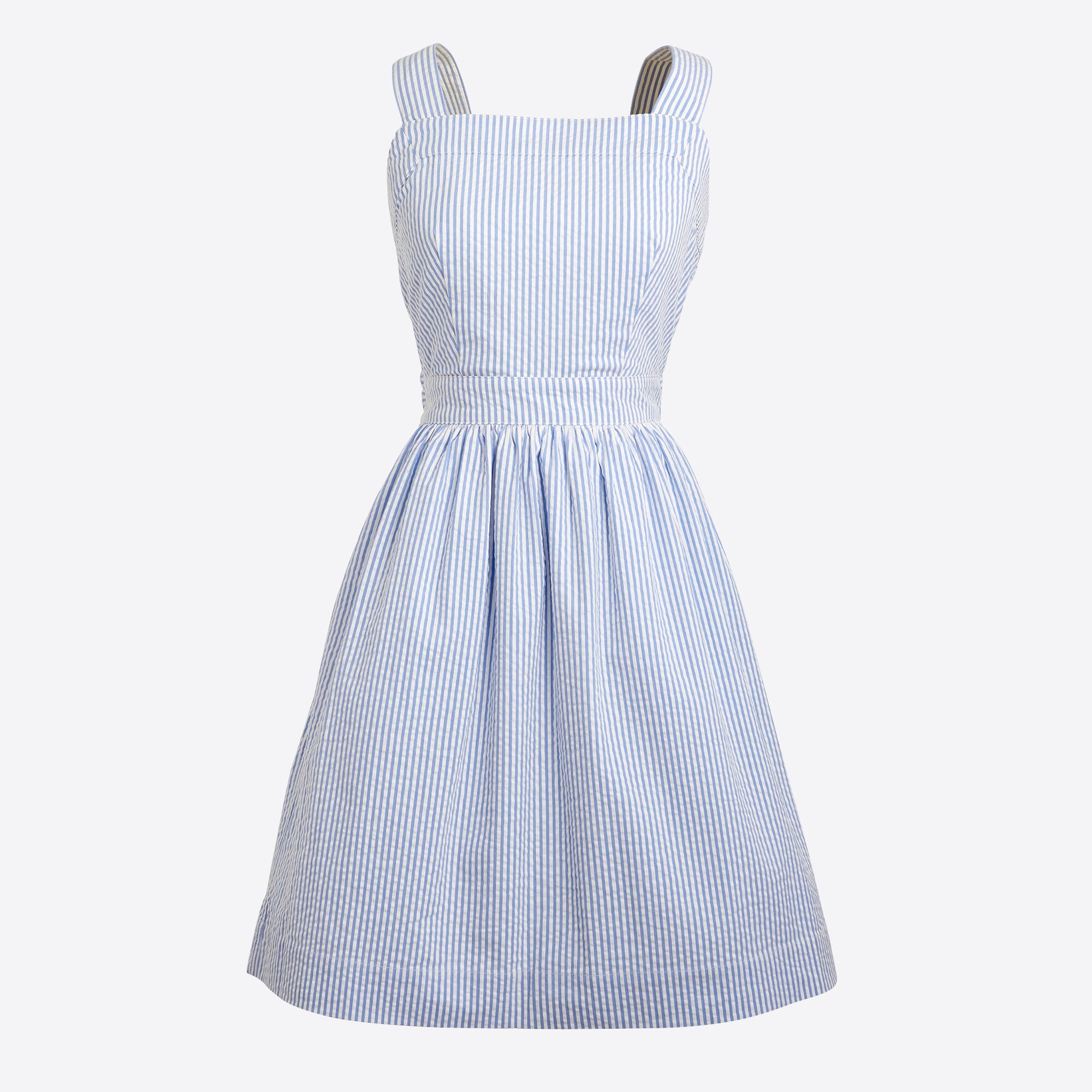 seersucker apron dress for women