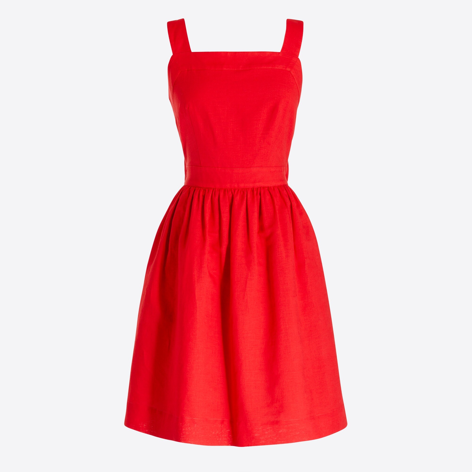 cotton-linen apron dress for women
