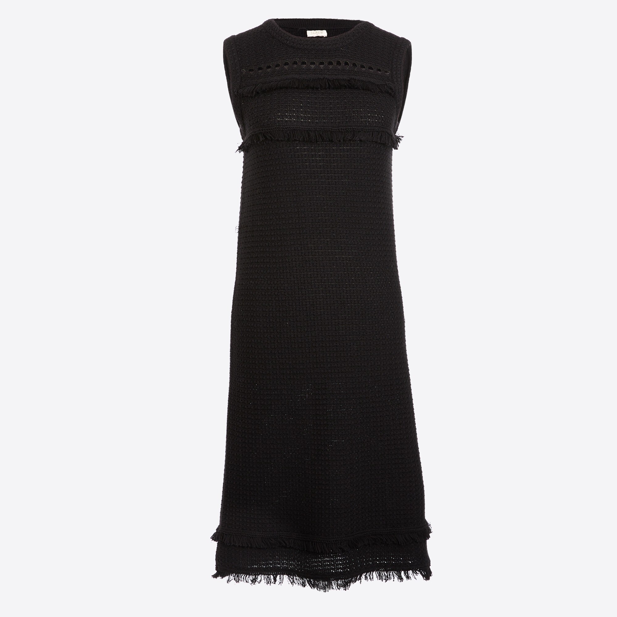 Fringe sweater-dress