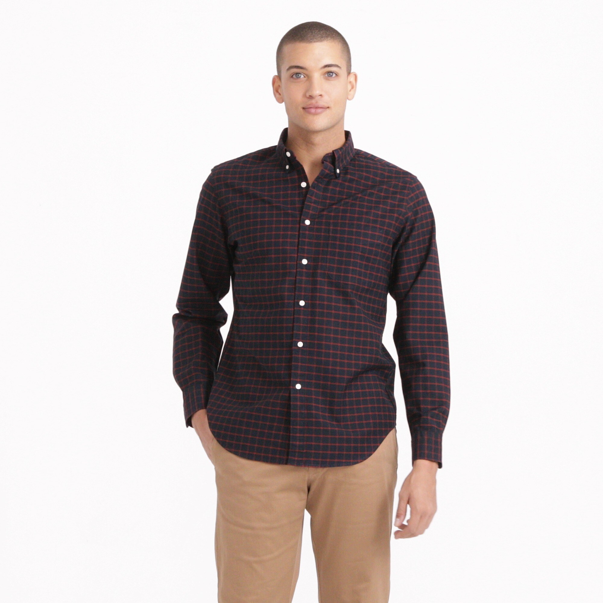 j crew pima oxford