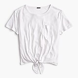 Knotted pocket T-shirt