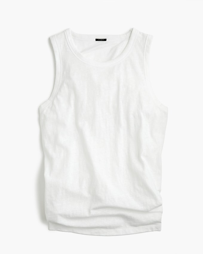 j.crew: tie-back tank top for women, right side, view zoomed