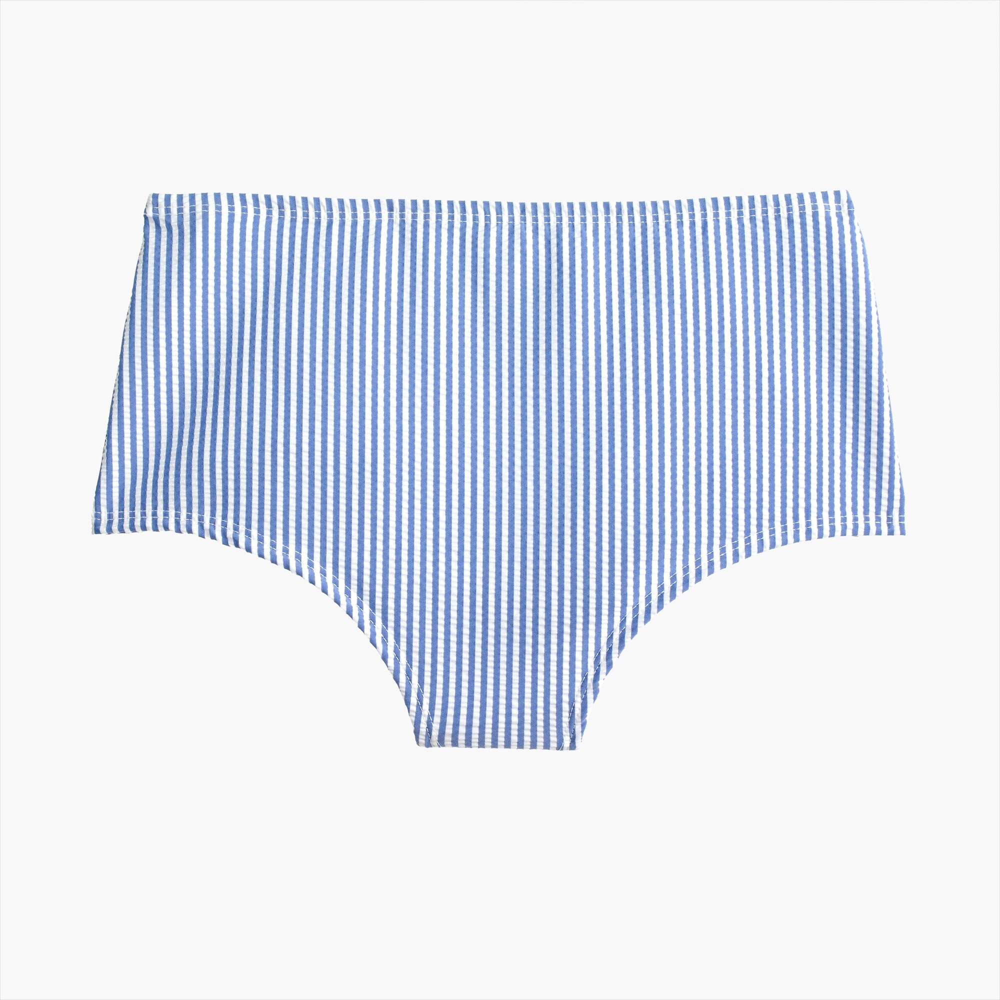 High-waisted bottom in seersucker