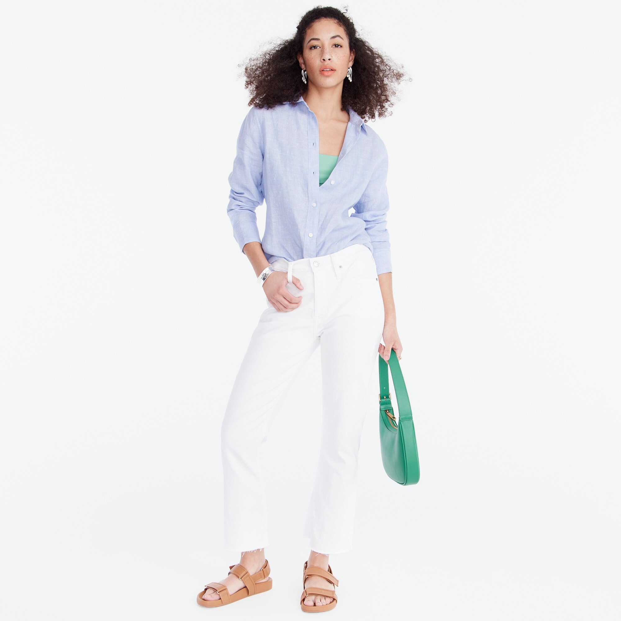 j crew white denim