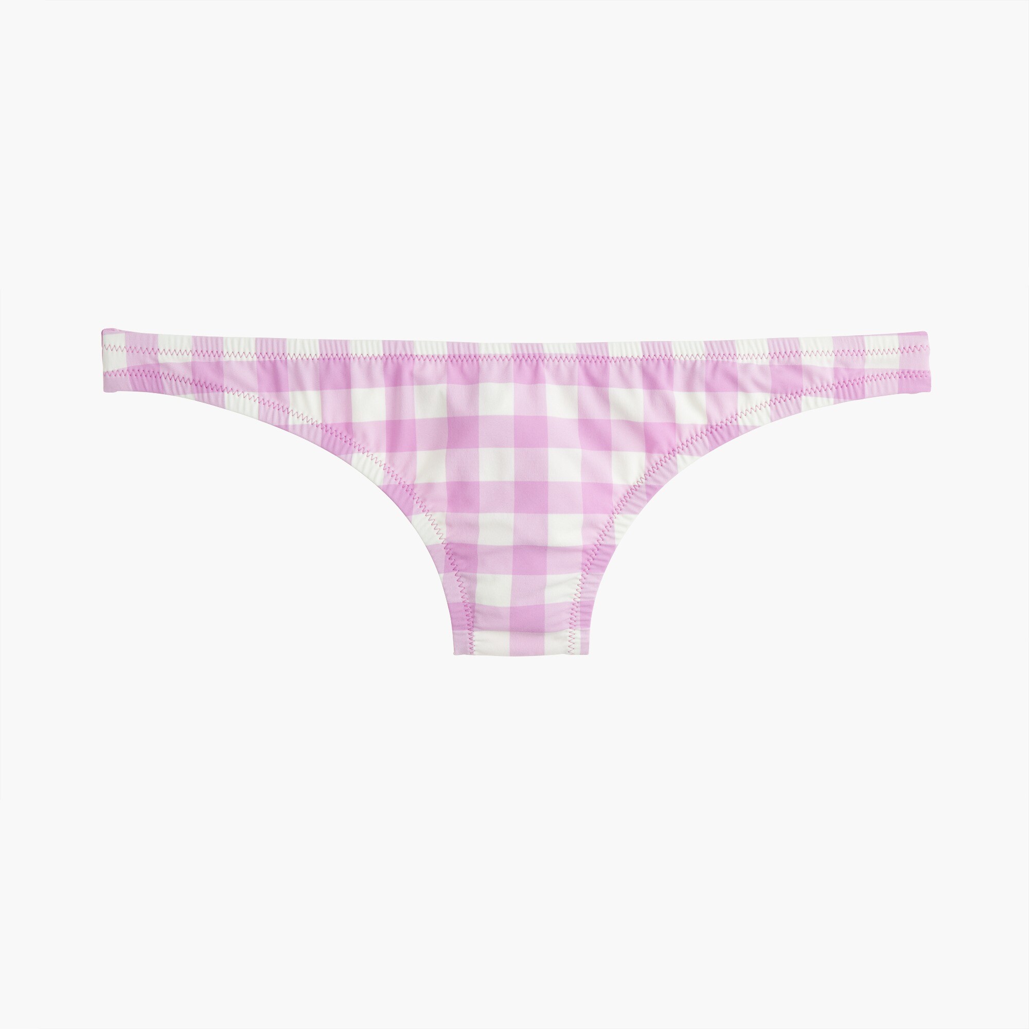 Lowrider bikini bottom in oversized matte gingham