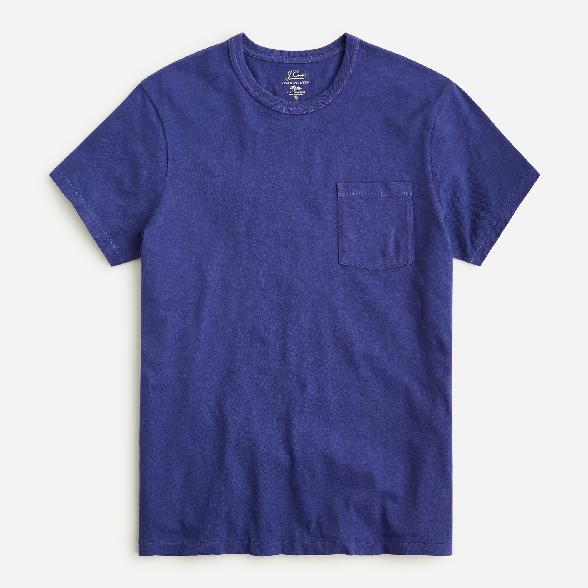 J.Crew Garment-dyed slub cotton crewneck T-shirt