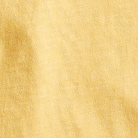 Garment-dyed slub cotton crewneck T-shirt AUTUMN GOLD
