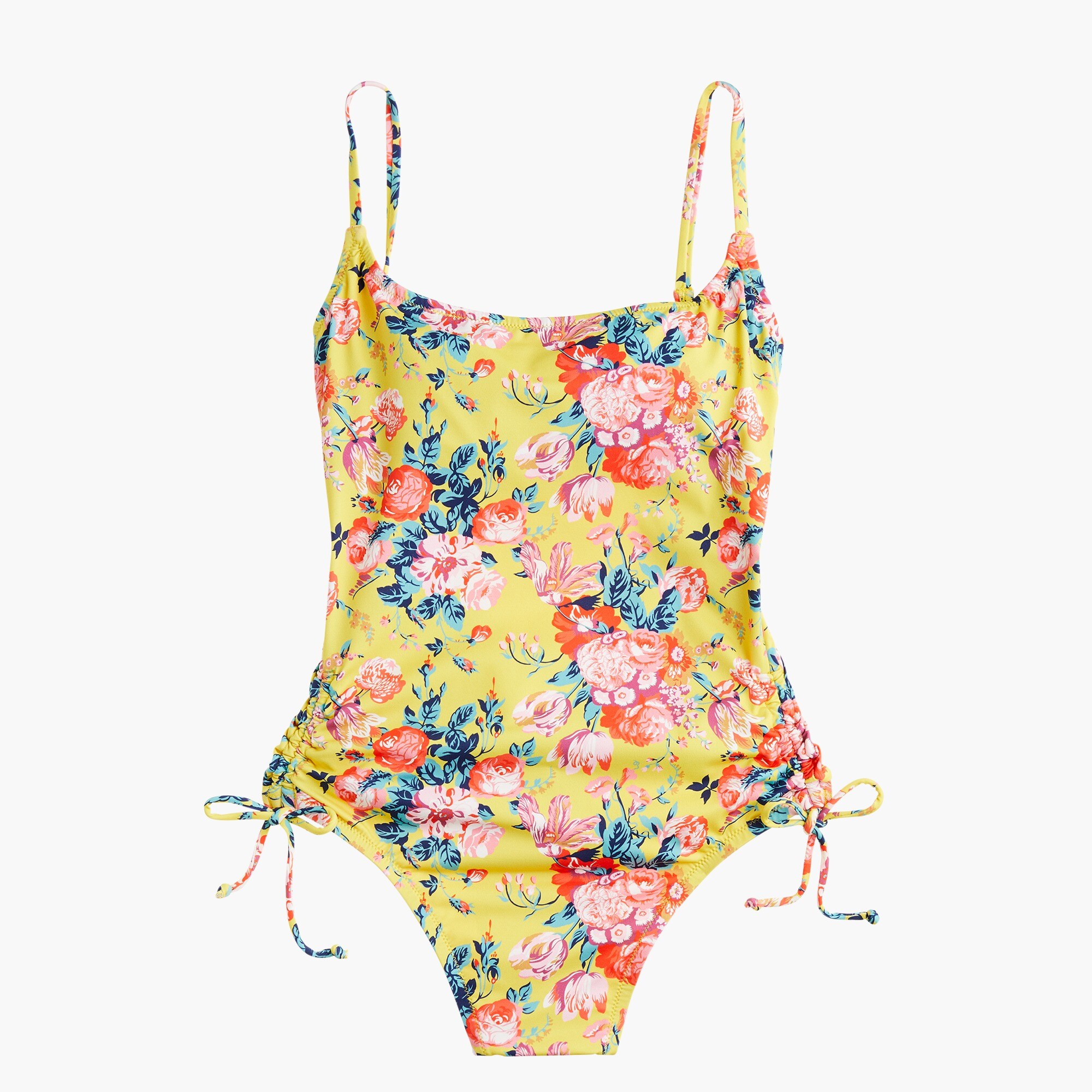 J.Crew Ruched Side Onepiece Swimsuit In Liberty® Magical Bouquet For