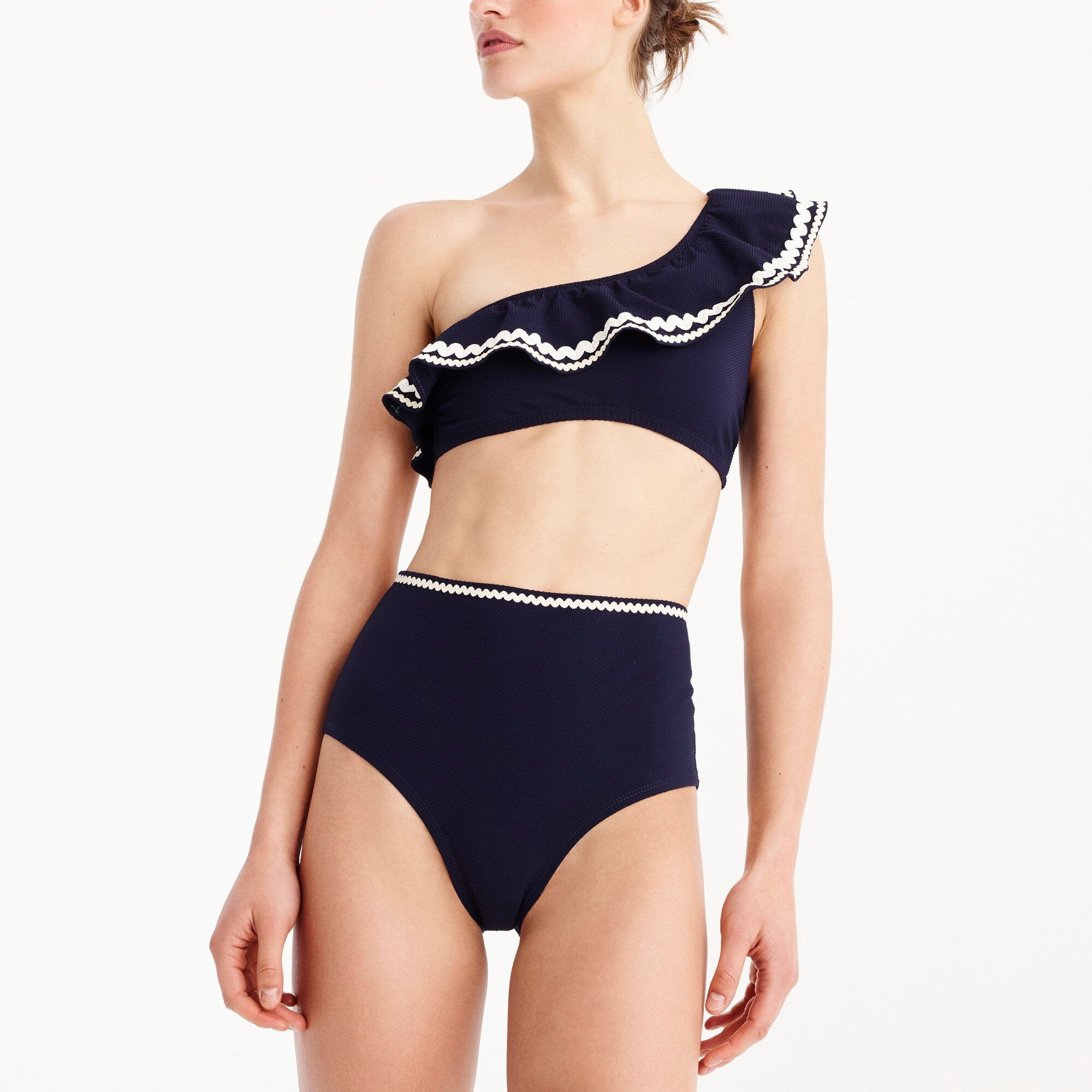 j crew high waisted swim
